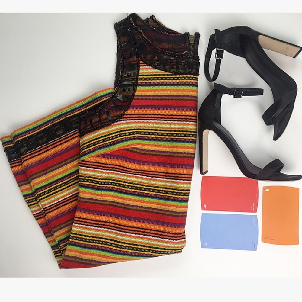 Free People Romantics Collection Multicolor Dress